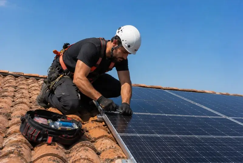 Maintenance et monitoring de panneaux solaires à Saint-Marc-la-Lande
